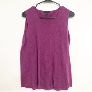Eileen Fisher Purple Knit Tank